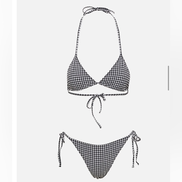 Hunza G Other - BNWT hunza G Gingham Seersucker Sabrina Bikini set